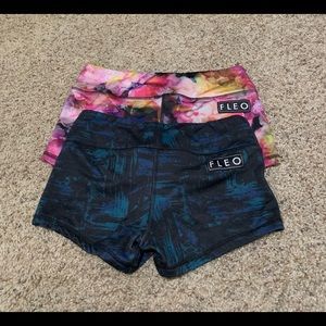 2 ORIGINAL FLEO SHORTS! BUY BOTH FOR DEAL, ONE S AND ONE M!